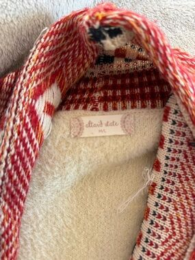 Altar'd State Red, White, Yellow Knit Cardigan